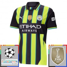 Fotbalové Dresy Manchester City Venkovní Champions League With Patch 2024-25
