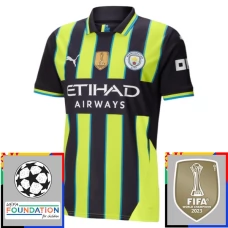 Fotbalové Dresy Manchester City Venkovní Champions League With Patch 2024-25