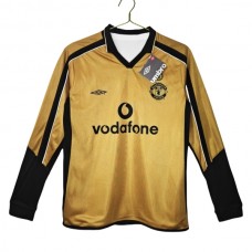 Fotbalové Dresy Manchester United Venkovní Retro Centenary 2001-02 Dlouhý Rukáv
