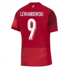 Fotbalové Dresy Polsko Lewandowski 9 Venkovní Euro 2024