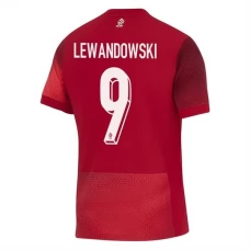 Fotbalové Dresy Polsko Lewandowski 9 Venkovní Euro 2024