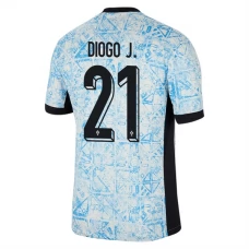 Fotbalové Dresy Portugalsko Diogo J. 21 Venkovní Euro 2024