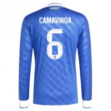 Fotbalové Dresy Real Madrid Camavinga 6 Alternativní 2025-26 Dlouhý Rukáv