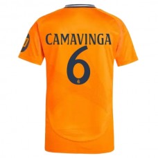 Fotbalové Dresy Real Madrid Camavinga 6 Venkovní 2024-25