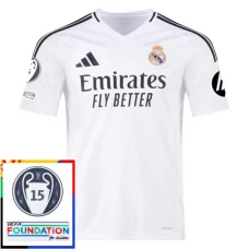 Fotbalové Dresy Real Madrid Domácí 15th Champions League With Patch 2024-25