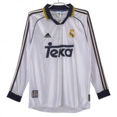 Fotbalové Dresy Real Madrid Domácí Retro 1998-00 Dlouhý Rukáv