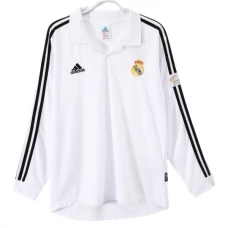 Fotbalové Dresy Real Madrid Domácí Retro 2002-03 Dlouhý Rukáv