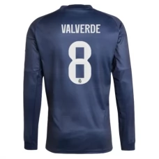 Fotbalové Dresy Real Madrid Valverde 8 Venkovní 2025-26 Dlouhý Rukáv