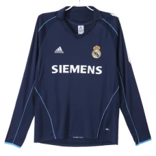 Fotbalové Dresy Real Madrid Venkovní Retro 2005-06 Dlouhý Rukáv