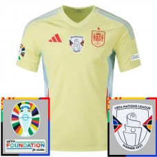 Fotbalové Dresy Španělsko Venkovní Euro 2024 Patches