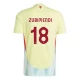 Fotbalové Dresy Španělsko Zubimendi 18 Venkovní Euro 2024