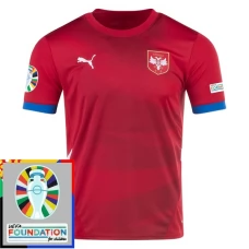 Fotbalové Dresy Srbsko Domácí Euro 2024 Patch