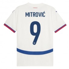 Fotbalové Dresy Srbsko Mitrović 9 Venkovní Euro 2024
