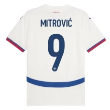 Fotbalové Dresy Srbsko Mitrović 9 Venkovní Euro 2024