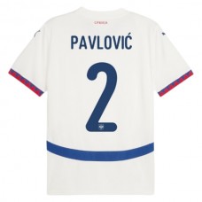 Fotbalové Dresy Srbsko Pavlović 2 Venkovní Euro 2024