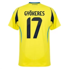 Fotbalové Dresy Švédsko Gyökeres 17 Domácí 2024