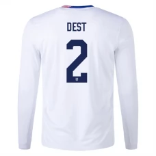 Fotbalové Dresy USA Dest 2 Domácí Copa América 2024 Dlouhý Rukáv