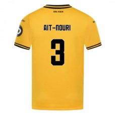Fotbalové Dresy Wolverhampton Wanderers FC Ait-Nouri 3 Domácí 2024-25