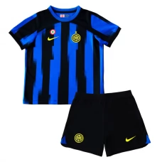 Inter Milan Dětské Fotbalové Dresy Komplet 2023-24 Domácí