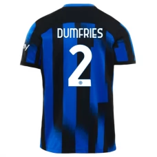 Inter Milan Fotbalový Dres 2023-24 Dumfries 2 Domácí