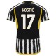 Juventus Fotbalový Dres 2023-24 Kostic 17 Domácí