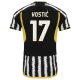 Juventus Fotbalový Dres 2023-24 Kostic 17 Domácí