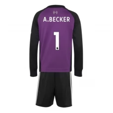 Liverpool A.Becker 1 Brankářský Dětský Venkovní Dres Komplet 2026-27 Dlouhý Rukáv