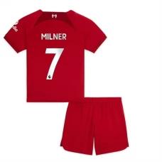 Liverpool Dětské Fotbalové Dresy Komplet 2022-23 Milner 7 Domácí