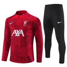Liverpool Dětské Tréninkové Soupravy 2023-24 - 1-4 Zip Červená