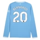 Manchester City Bernardo 20 Domácí Dres 2026-27 Dlouhý Rukáv