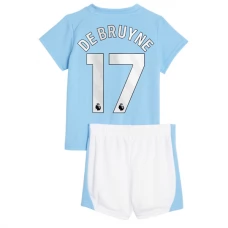 Manchester City Dětské Fotbalové Dresy Komplet 2023-24 Kevin De Bruyne 17 Domácí