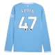 Manchester City Foden 47 Domácí Dres 2026-27 Dlouhý Rukáv