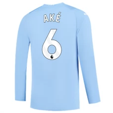 Manchester City Fotbalový Dres 2023-24 Ake 6 Domácí Dlouhý Rukáv