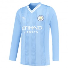 Manchester City Fotbalový Dres 2023-24 Domácí Dlouhý Rukáv