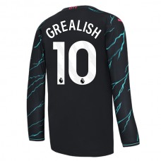 Manchester City Fotbalový Dres 2023-24 Jack Grealish 10 Alternativní Dlouhý Rukáv