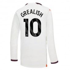 Manchester City Fotbalový Dres 2023-24 Jack Grealish 10 Venkovní Dlouhý Rukáv