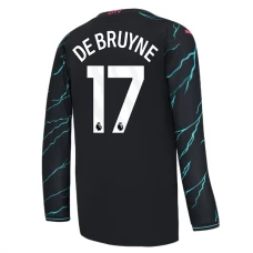 Manchester City Fotbalový Dres 2023-24 Kevin De Bruyne 17 Alternativní Dlouhý Rukáv