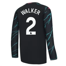 Manchester City Fotbalový Dres 2023-24 Kyle Walker 2 Alternativní Dlouhý Rukáv