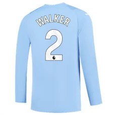 Manchester City Fotbalový Dres 2023-24 Kyle Walker 2 Domácí Dlouhý Rukáv