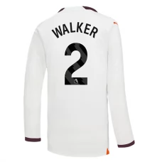 Manchester City Fotbalový Dres 2023-24 Kyle Walker 2 Venkovní Dlouhý Rukáv
