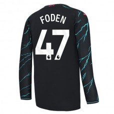 Manchester City Fotbalový Dres 2023-24 Phil Foden 47 Alternativní Dlouhý Rukáv