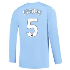 Manchester City Fotbalový Dres 2023-24 Stones 5 Domácí Dlouhý Rukáv