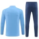 Manchester City Tréninková Mikina Soupravy 2024-25 - 1-4 Zip Modrá