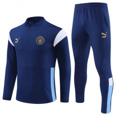 Manchester City Tréninkové Soupravy 2023-24 - 1-4 Zip Navy