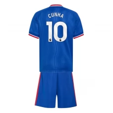 Manchester United Cunha 10 Dětský Venkovní Dres Komplet 2026-27