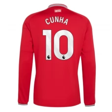 Manchester United Cunha 10 Domácí Dres 2026-27 Dlouhý Rukáv