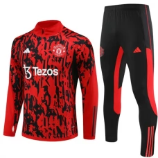Manchester United Dětské Tréninkové Soupravy 2023-24 - 1-4 Zip Camouflage