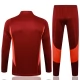 Manchester United Dětské Tréninkové Soupravy 2023-24 - 1-4 Zip Dark Červená