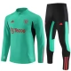 Manchester United Dětské Tréninkové Soupravy 2023-24 - 1-4 Zip Zelená