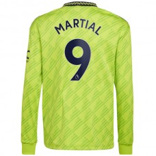 Manchester United Fotbalový Dres 2022-23 Martial 9 Alternativní Dlouhý Rukáv